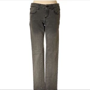 Stella McCartney 27  dip dyed grey wash crop mid rise skinny cut jeans‎